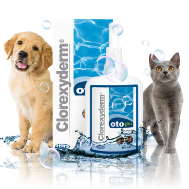 Clorexyderm Oto Piu solutie otica, caini si pisici, 150 ml